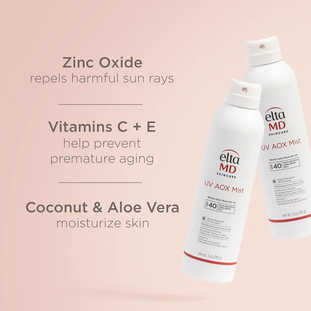 Elta MD UV AOX Mist Broad-Spectrum SPF 40
