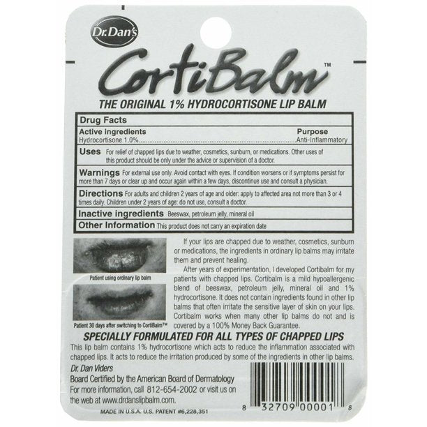Dr. Dan's Cortibalm treatment For Severe Chapped Lips